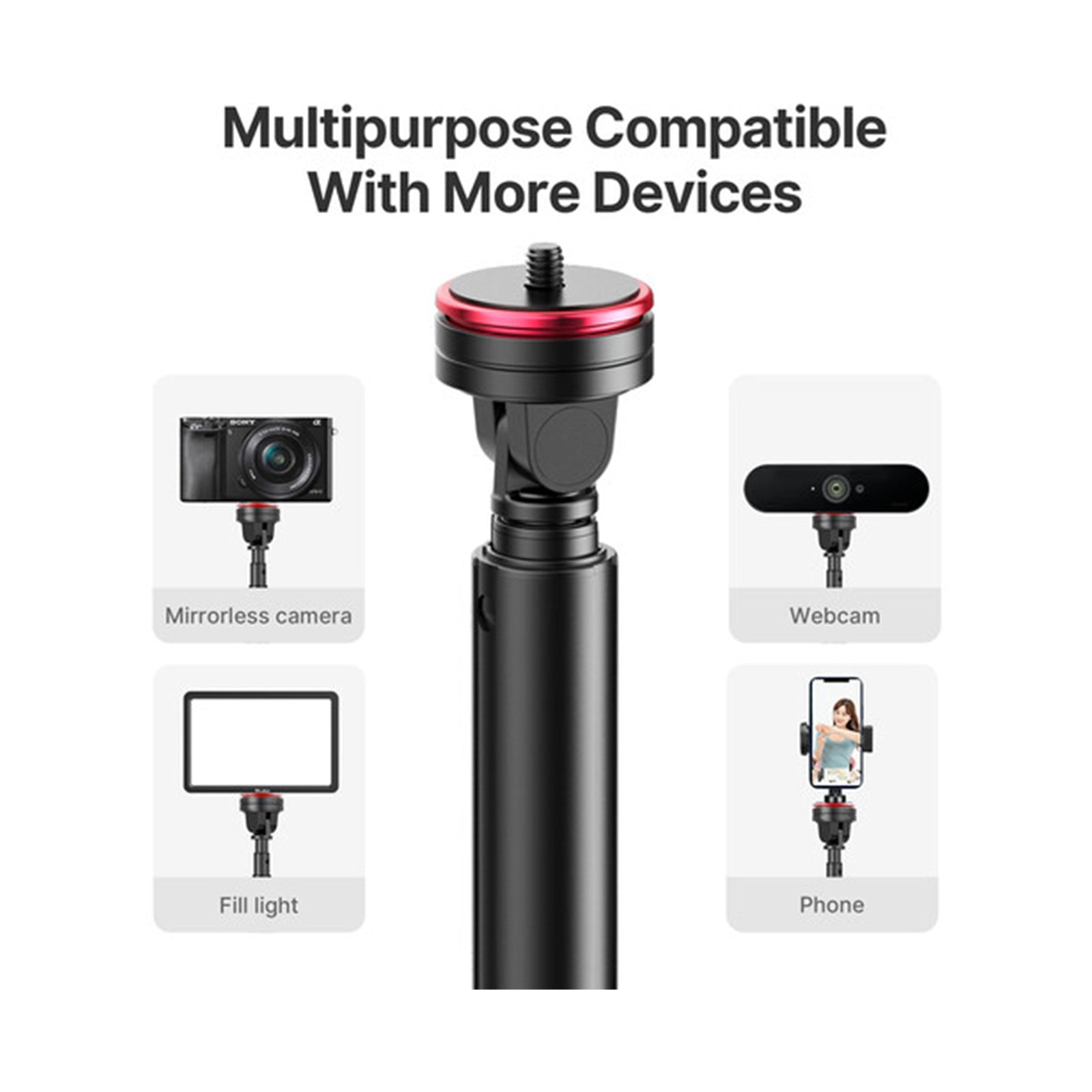 Ulanzi Metal Light Stand with Phone Mount