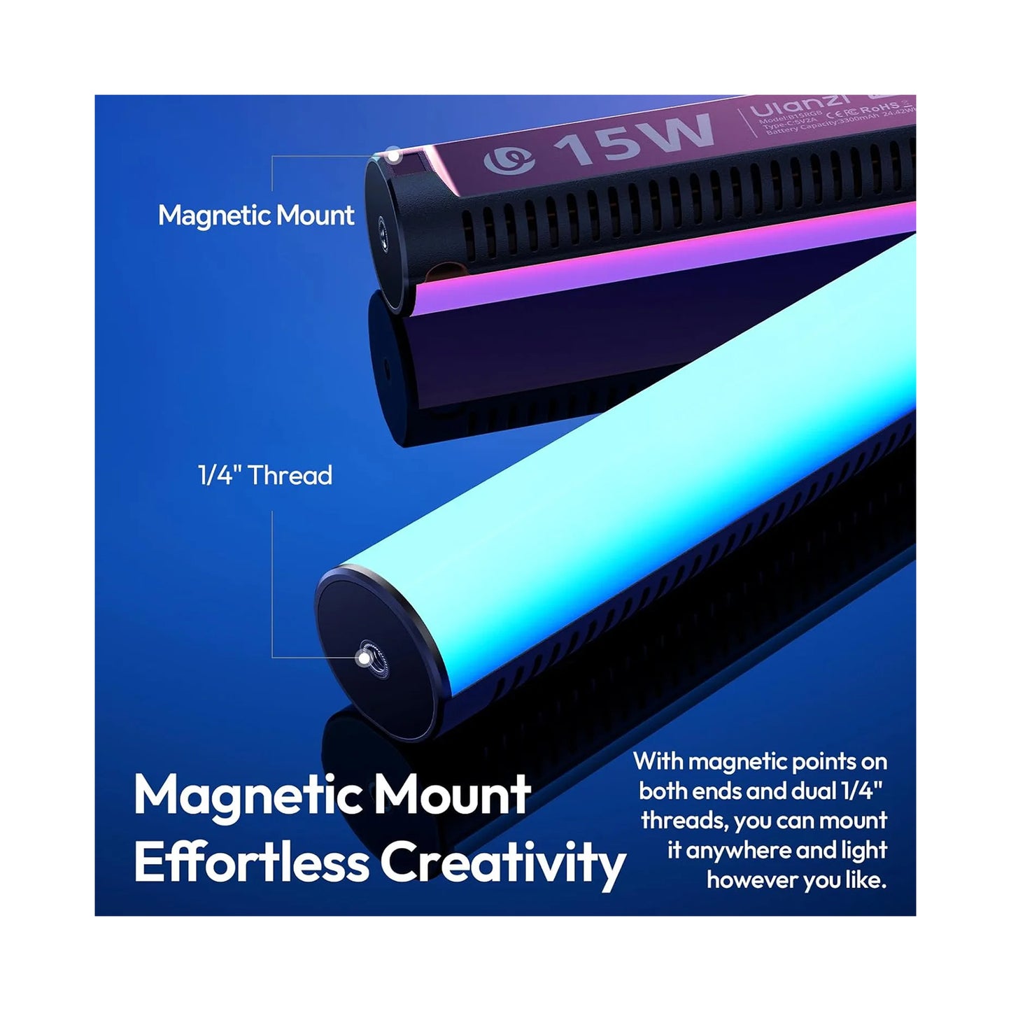 Ulanzi Magnetic RGB Light 15W
