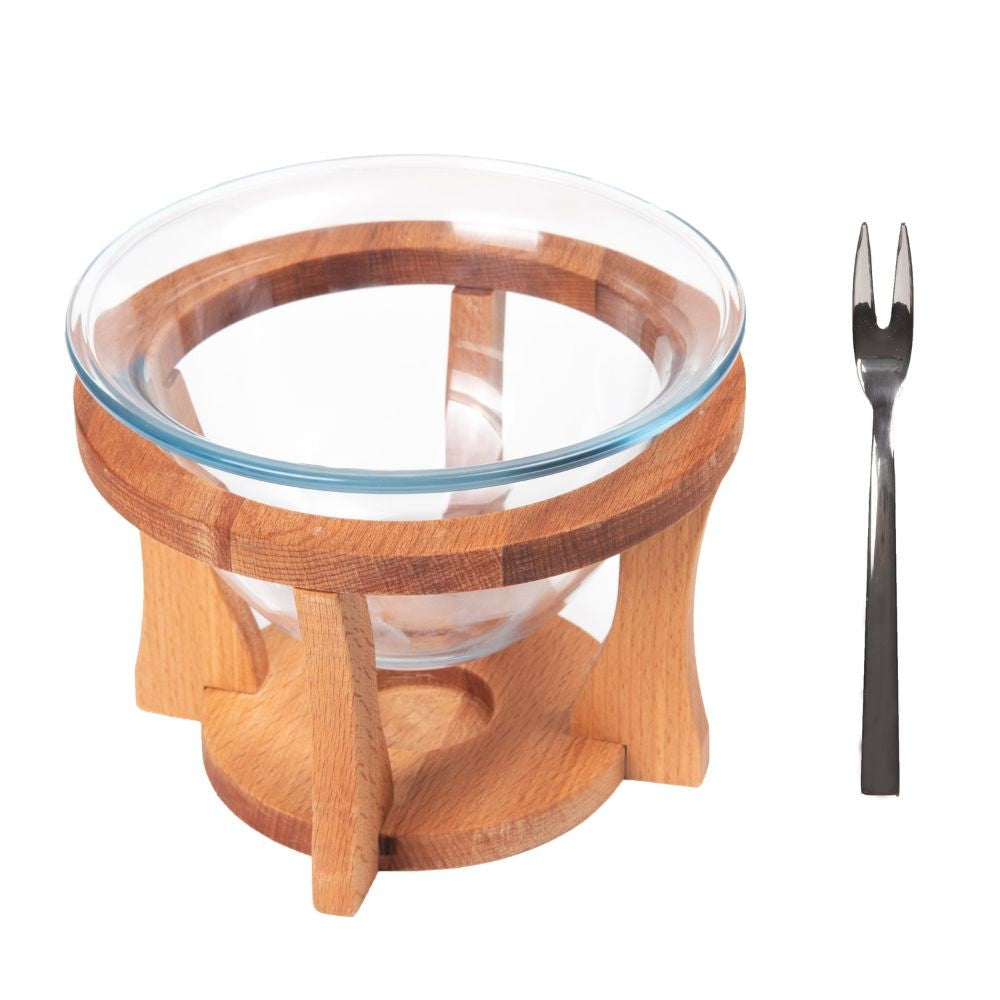 FONDUE SET WOOD