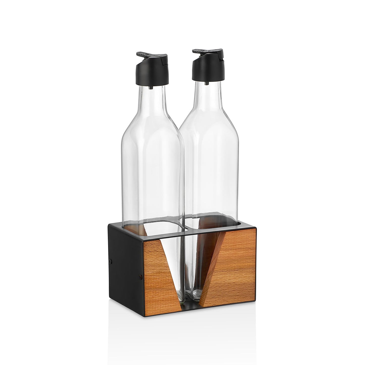 OIL SET WITH METAL-WOOD RACK