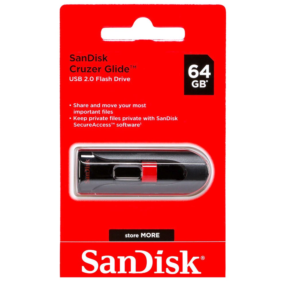 SANDISK 64GB CRUZER GLIDE 3.0 FLASH DRIVE