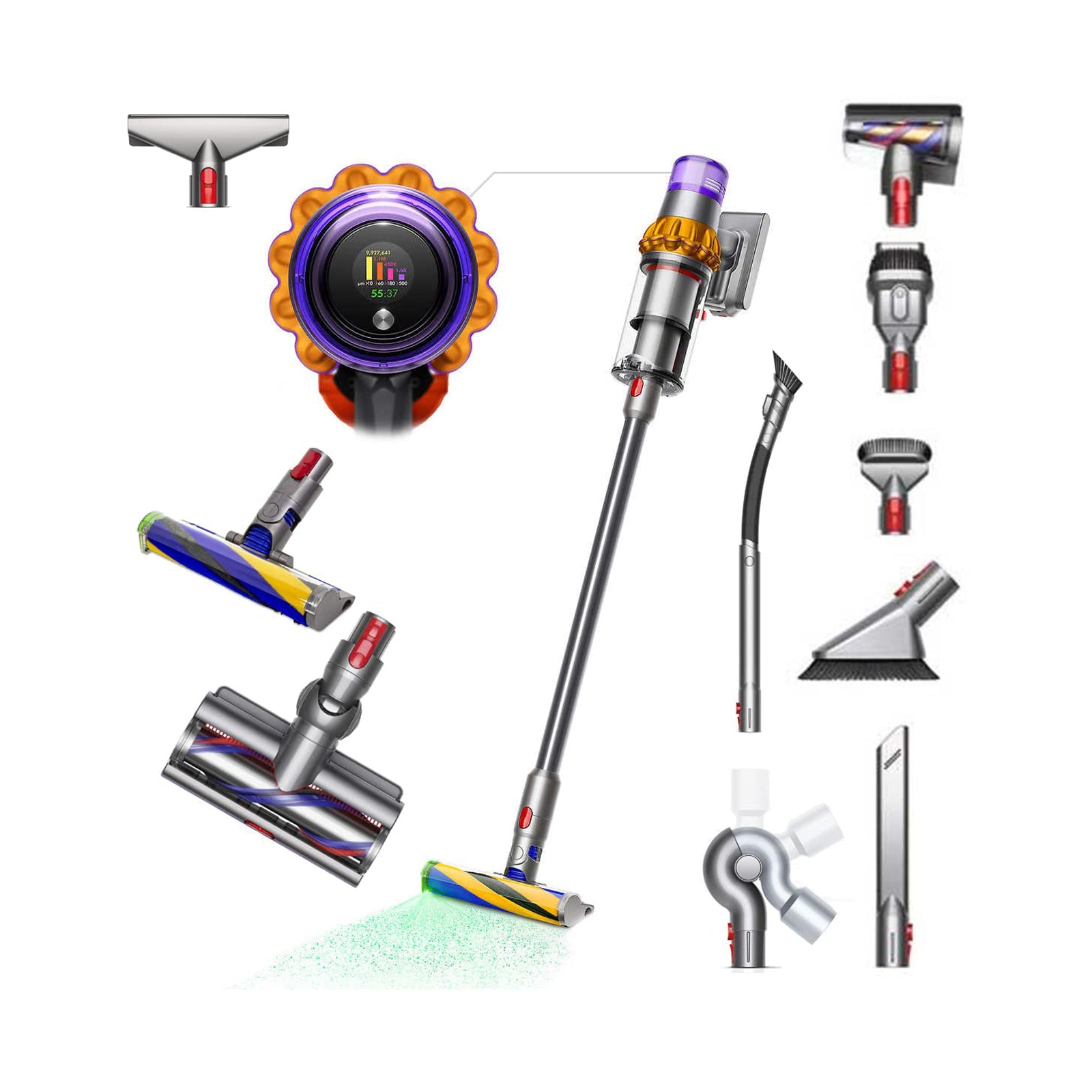 Dyson V15 Detect Extra Cordless Vacuum Yellow