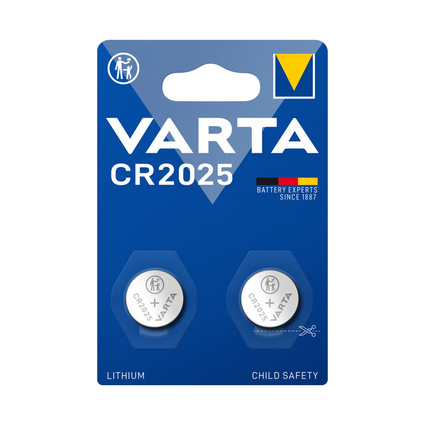 VARTA CR2025 PRIMARY LITHIUM BUTTON COIN CELL 3V 170mAh BATT