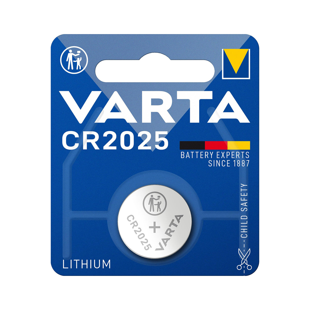 VARTA CR2025 PRIMARY LITHIUM BUTTON COIN CELL 3V 170mAh BATT VARTA