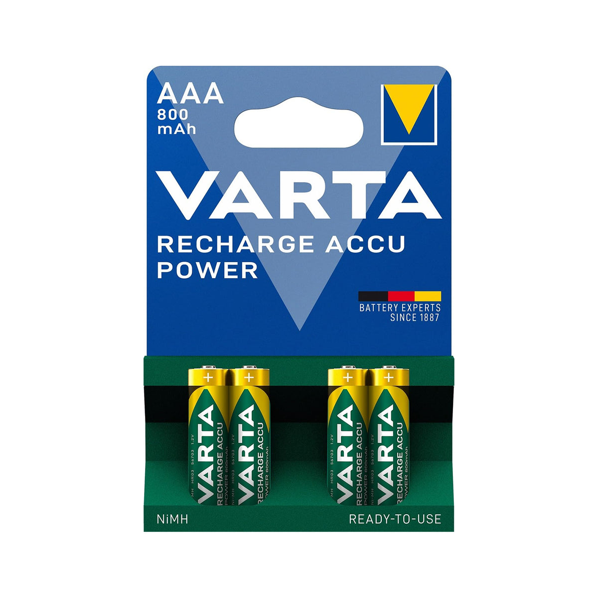 VARTA RECHARGEABLE 4AAA (800 mAh)