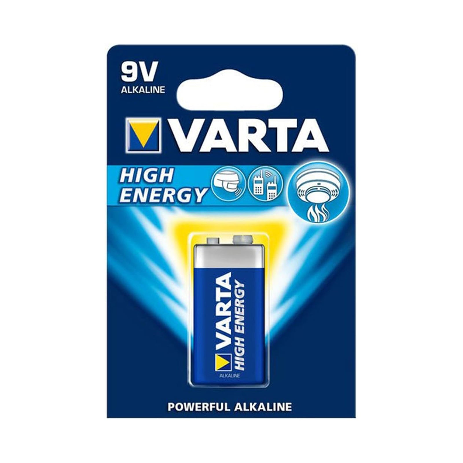 VARTA BATTERY HIGH ENERGY ALKALINE 9V