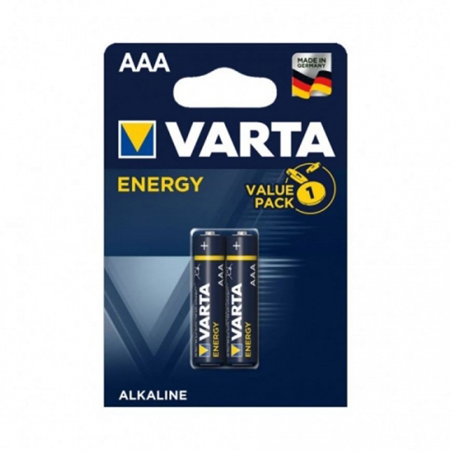 VARTA BATTERY ALKALINE  ENERGY  AAA PACK  OF 2PCS