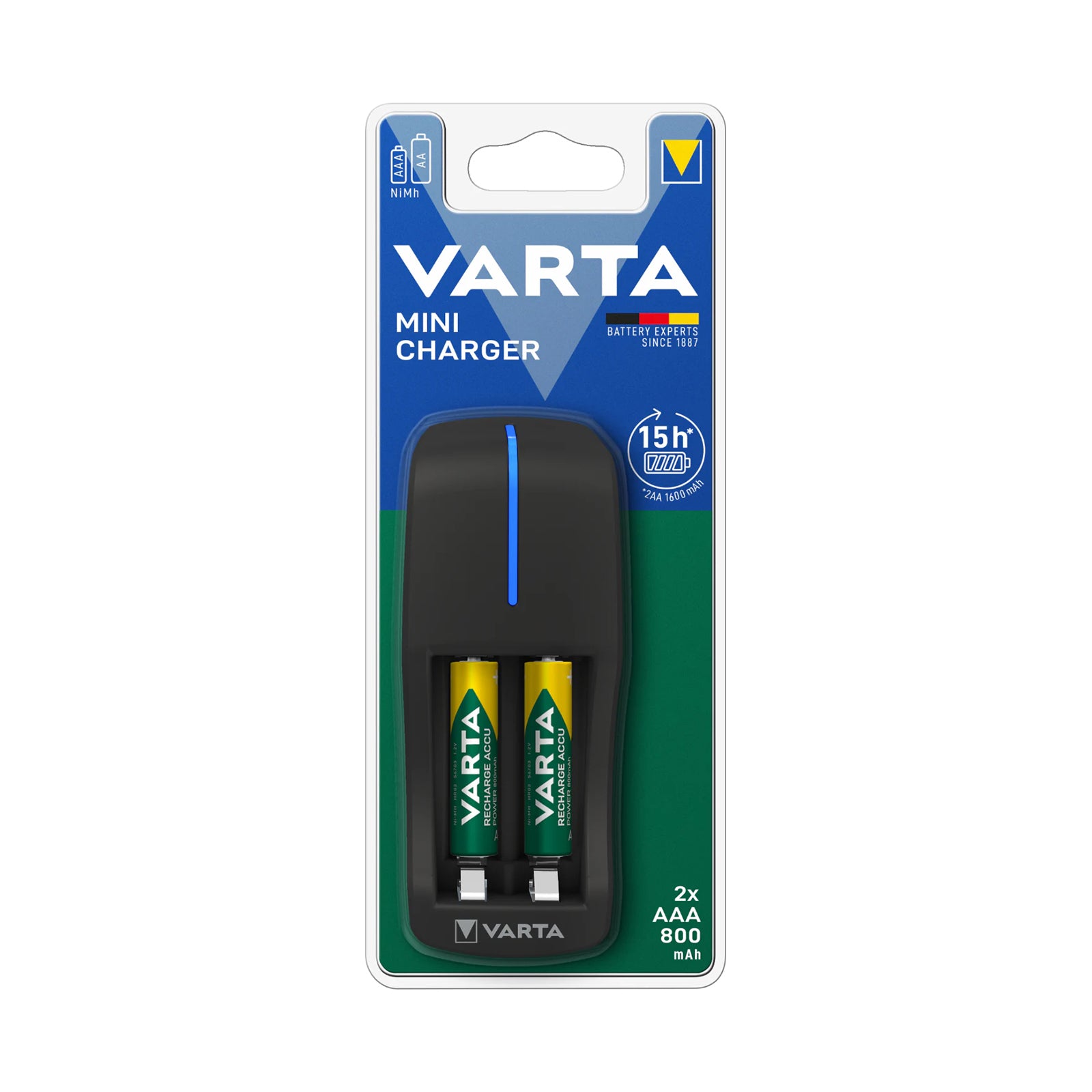 VARTA BASIC DAILY CHARGER + 2 AAA 800mAh