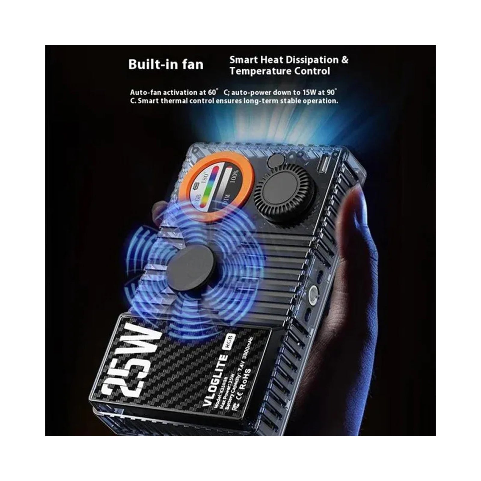 Vloglite Pocket Video Light 25W