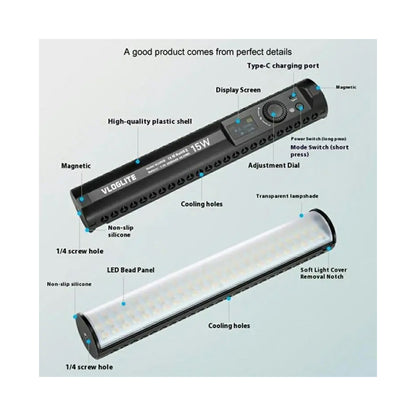 VLOGLITE Magnetic Light Stick 15w