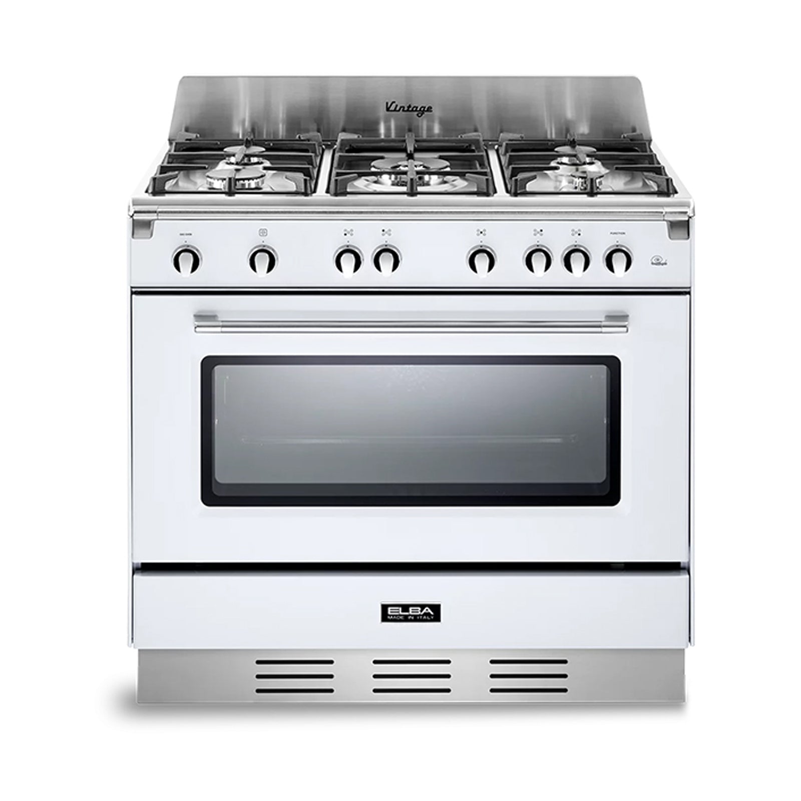 ELBA Cooker 90 cm Wide 5 Gas Burners Convection White