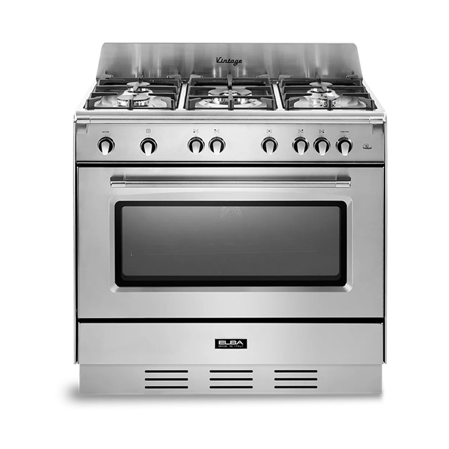 ELBA Cooker 90 cm Wide 5 Gas Burners Convection Stainless