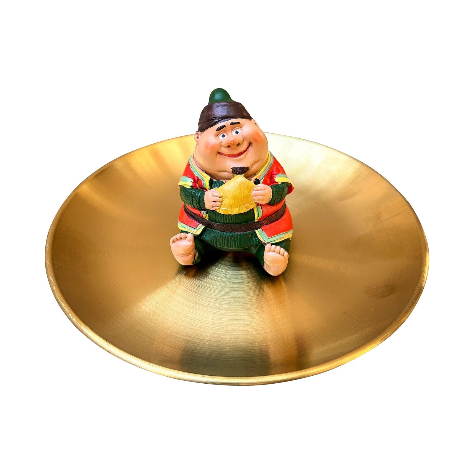 Fat Fanenees Man Sitting On a Cylinder Shape Pallet W55821