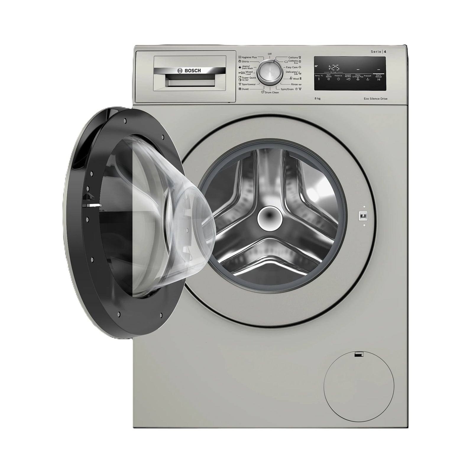 BOSCH Washer Front Load 8KG 1400RPM Series 4 Inox