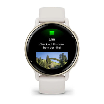 Garmin Vivoactive 5 Cream Gold Aluminium Bezel - Ivory Case