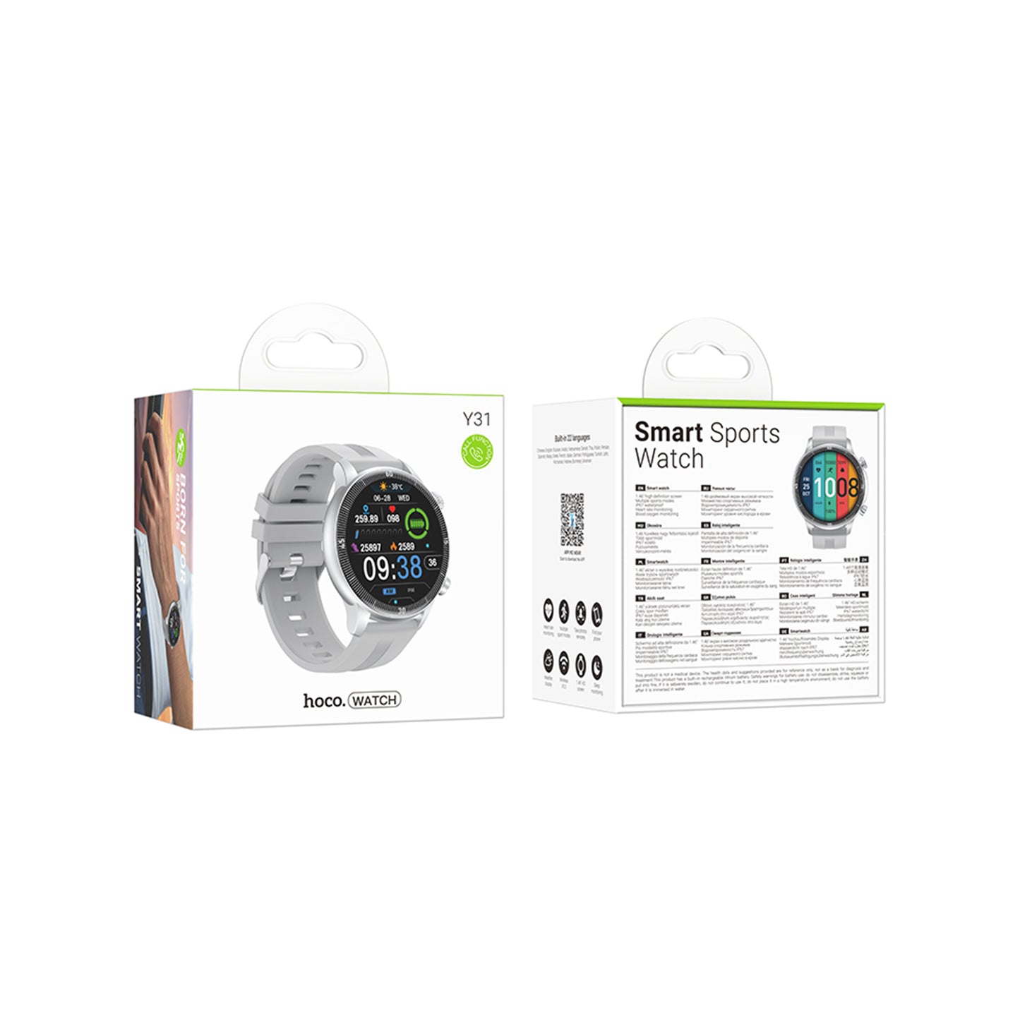 HOCO Y31 Smart Sport Watch - Silver