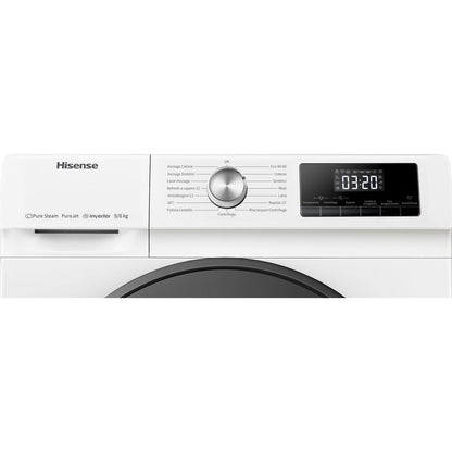 HISENSE Washer + Dryer 9/6 Kg Front Load 1400 RPM White