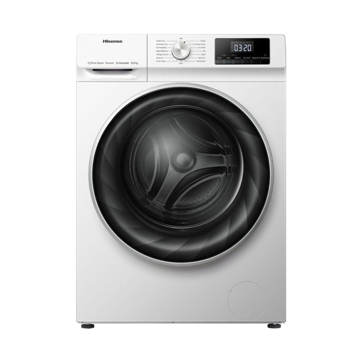 HISENSE Washer + Dryer 9/6 Kg Front Load 1400 RPM White