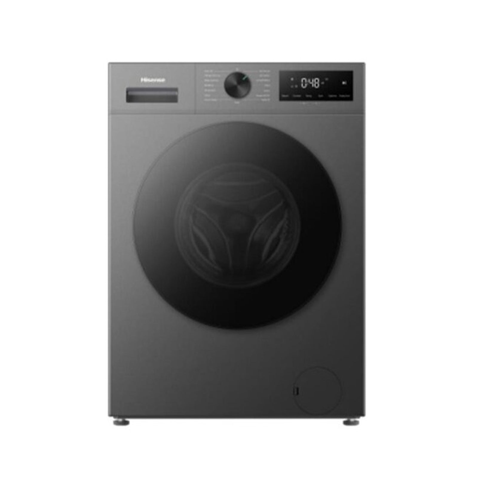 HISENSE Washer Front Load 8KG 1400 RPM Inverter Titanium