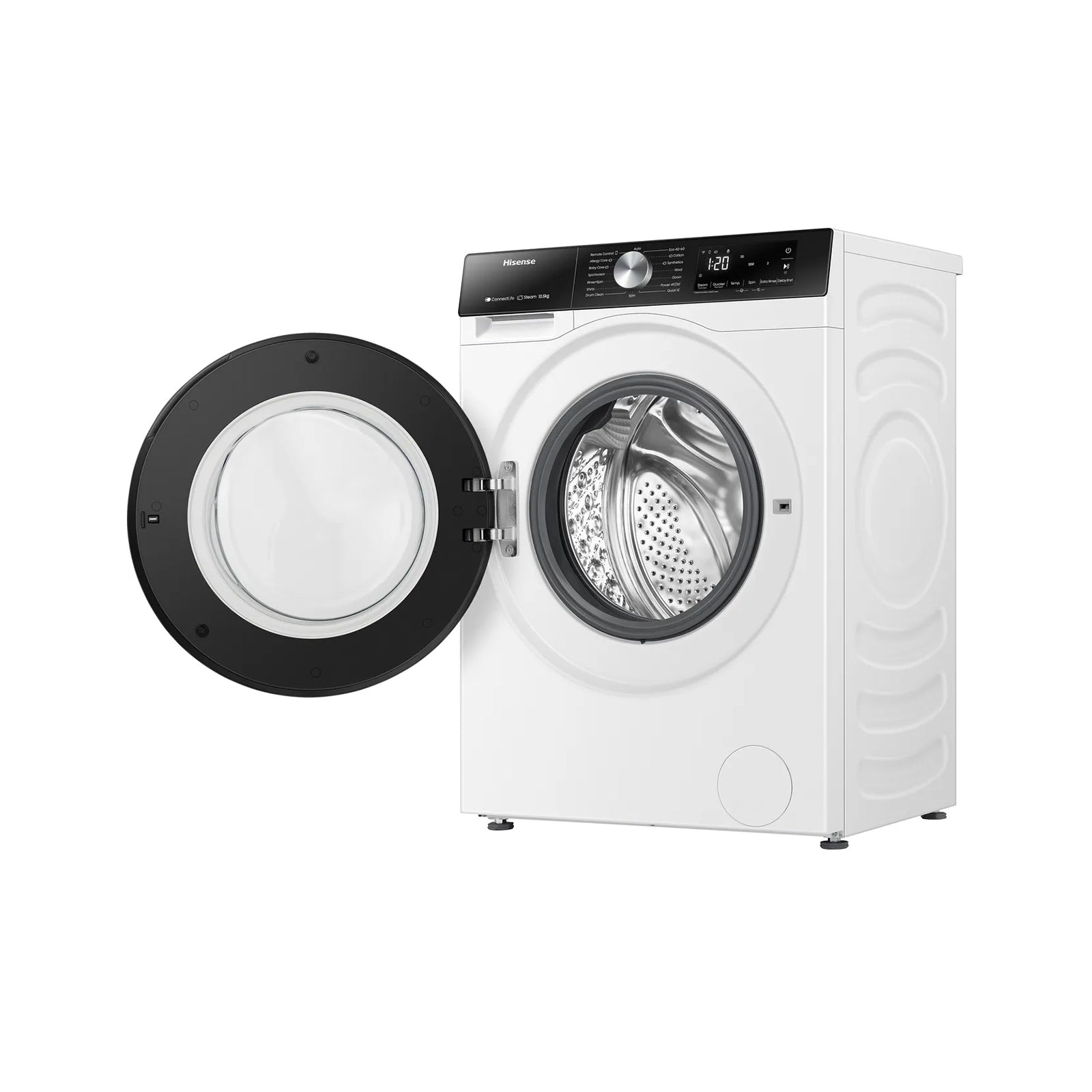 HISENSE Washer Front Load 10.5KG 1400RPM Inverter White