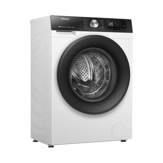 HISENSE Washer Front Load 9KG 1400RPM Inverter Steam White