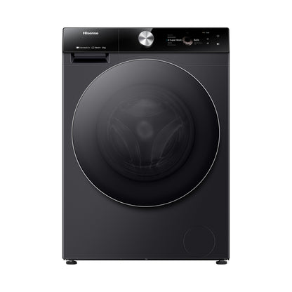 Hisense Washer Front Load 12KG 1400RPM Steam Wifi Black