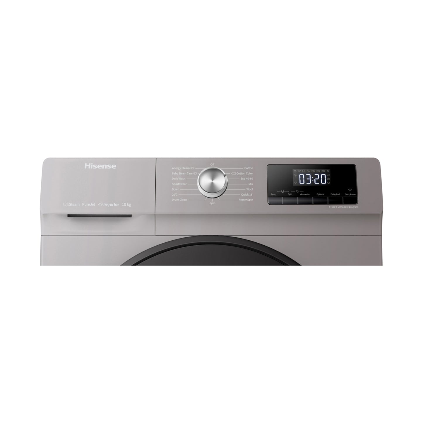 HISENSE Washer 12 Kg Front Load 1400RPM Silver