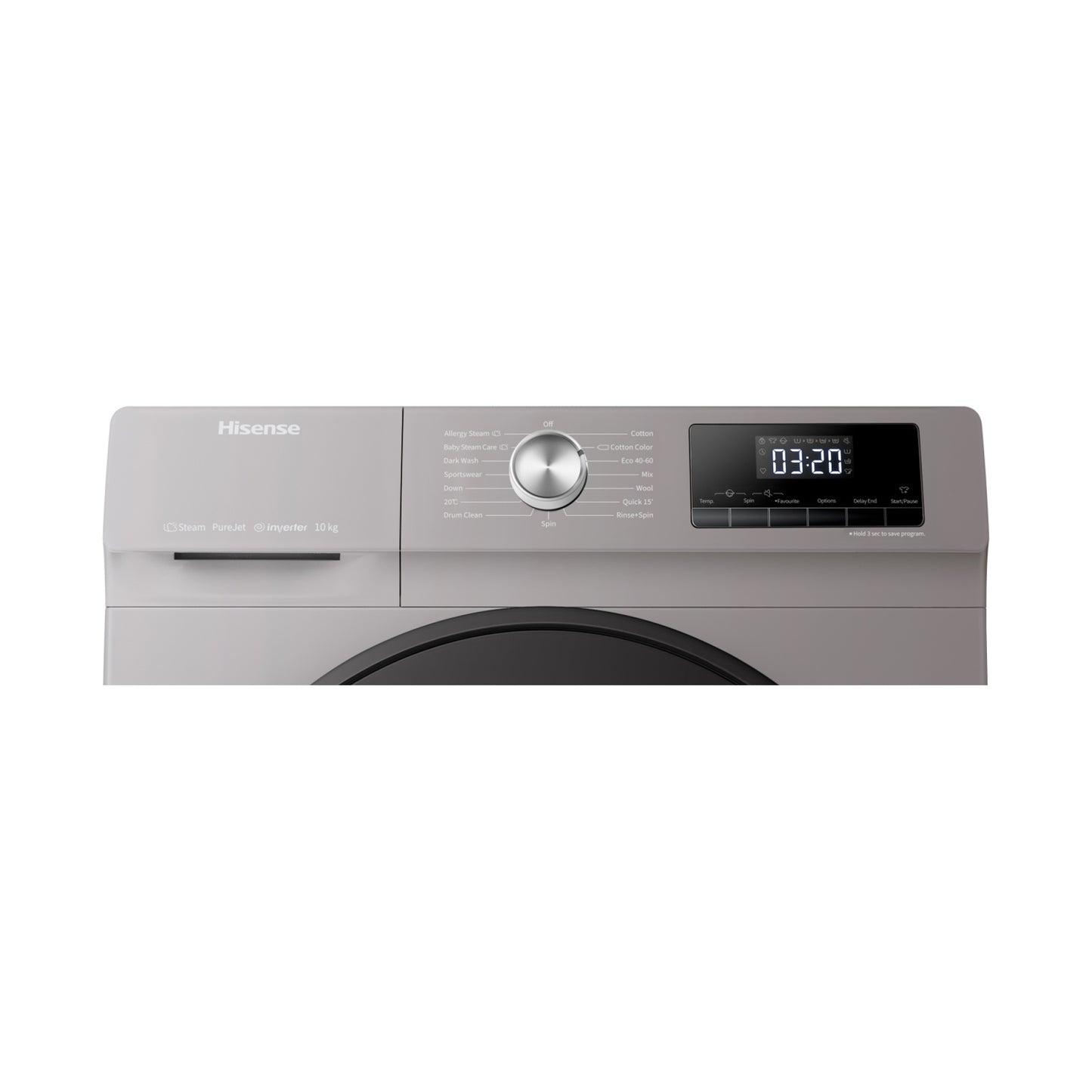 HISENSE Washer 12 Kg Front Load 1400RPM Silver