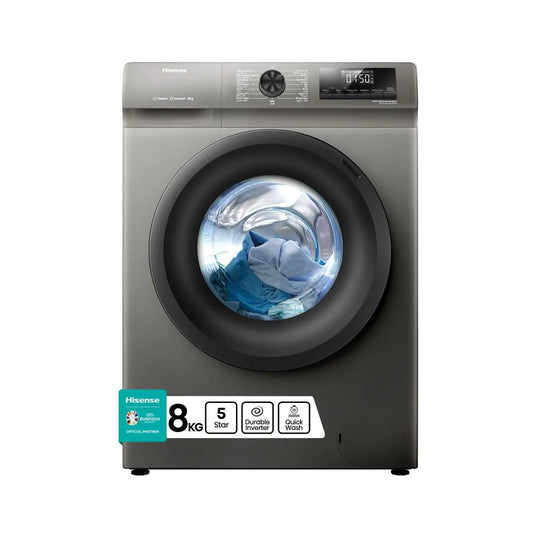 HISENSE Washer Front Load 8KG 1200RPM A+++ (-20) Titanium