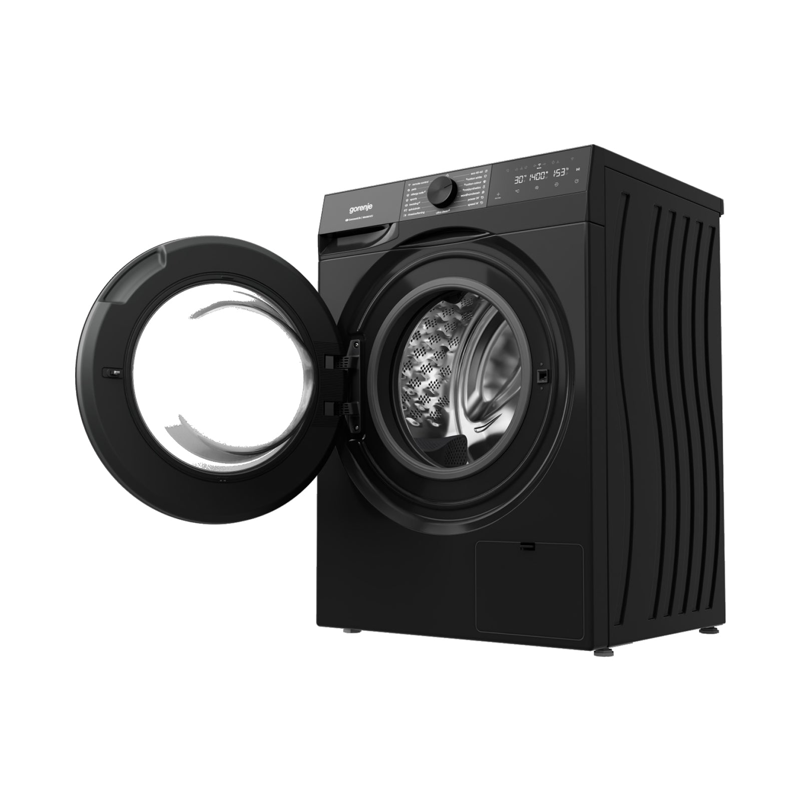 GORENJE Washer Front Load 8KG 1400Rpm Inverter WIFI Black