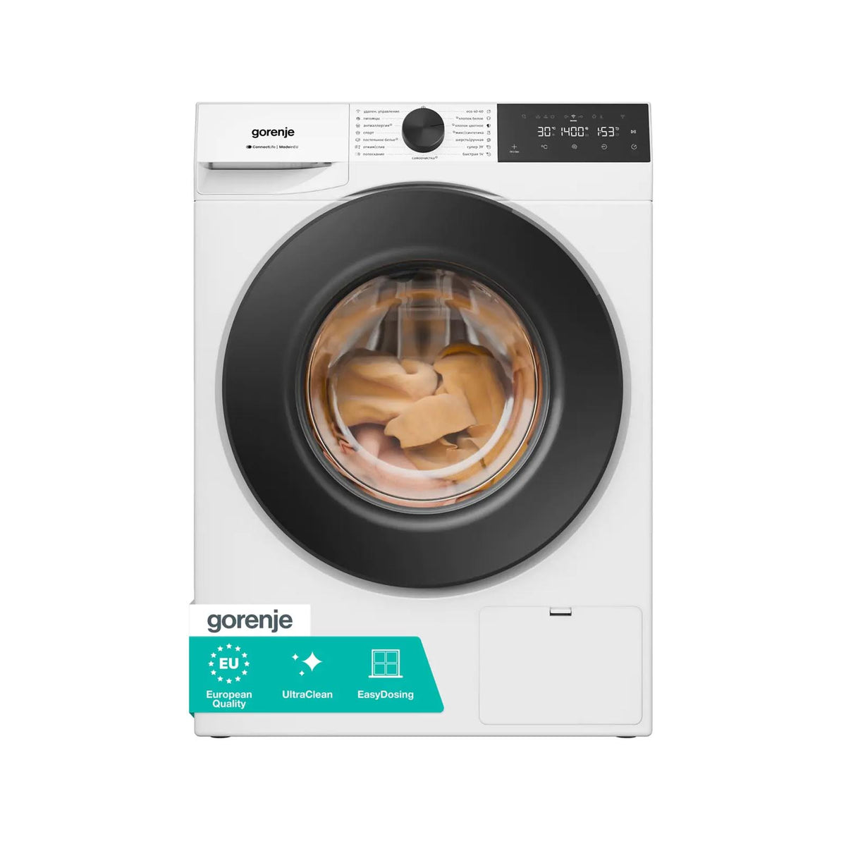 GORENJE Washer Front Load 8KG 1400RPM G400 Titanium