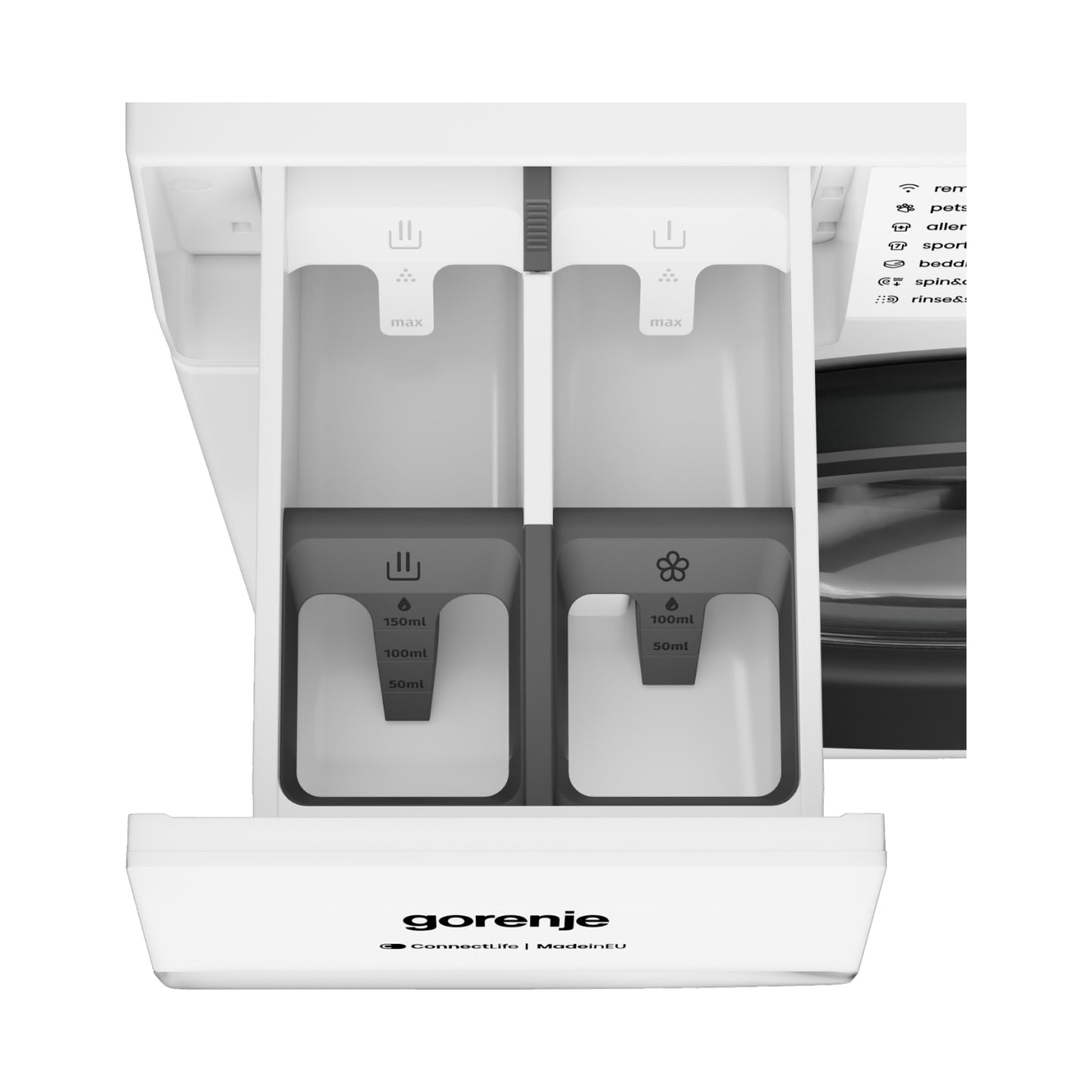 GORENJE Washer Front Load 8KG 1400Rpm Inverter Wifi White