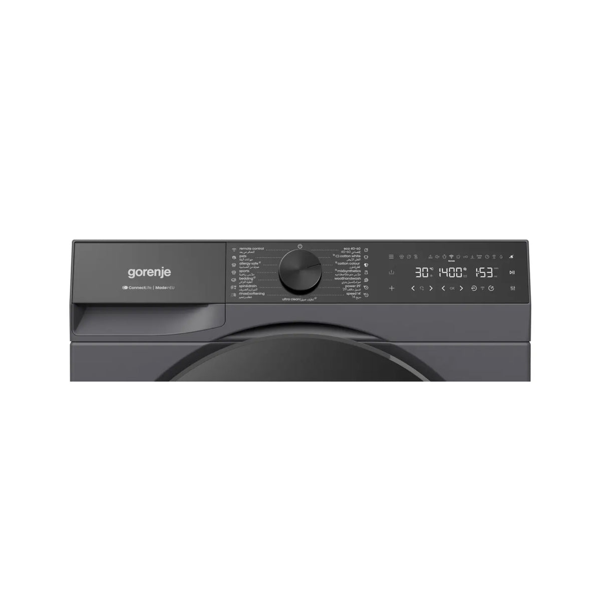 GORENJE Washer Front Load 10KG 1400RPM G600 Titanium GORENJE