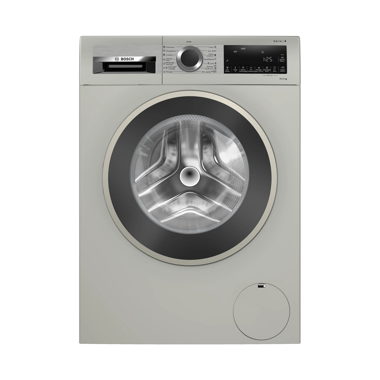 BOSCH Washer Front Load 10.5 Kg 1600 RPM Stainless Steel