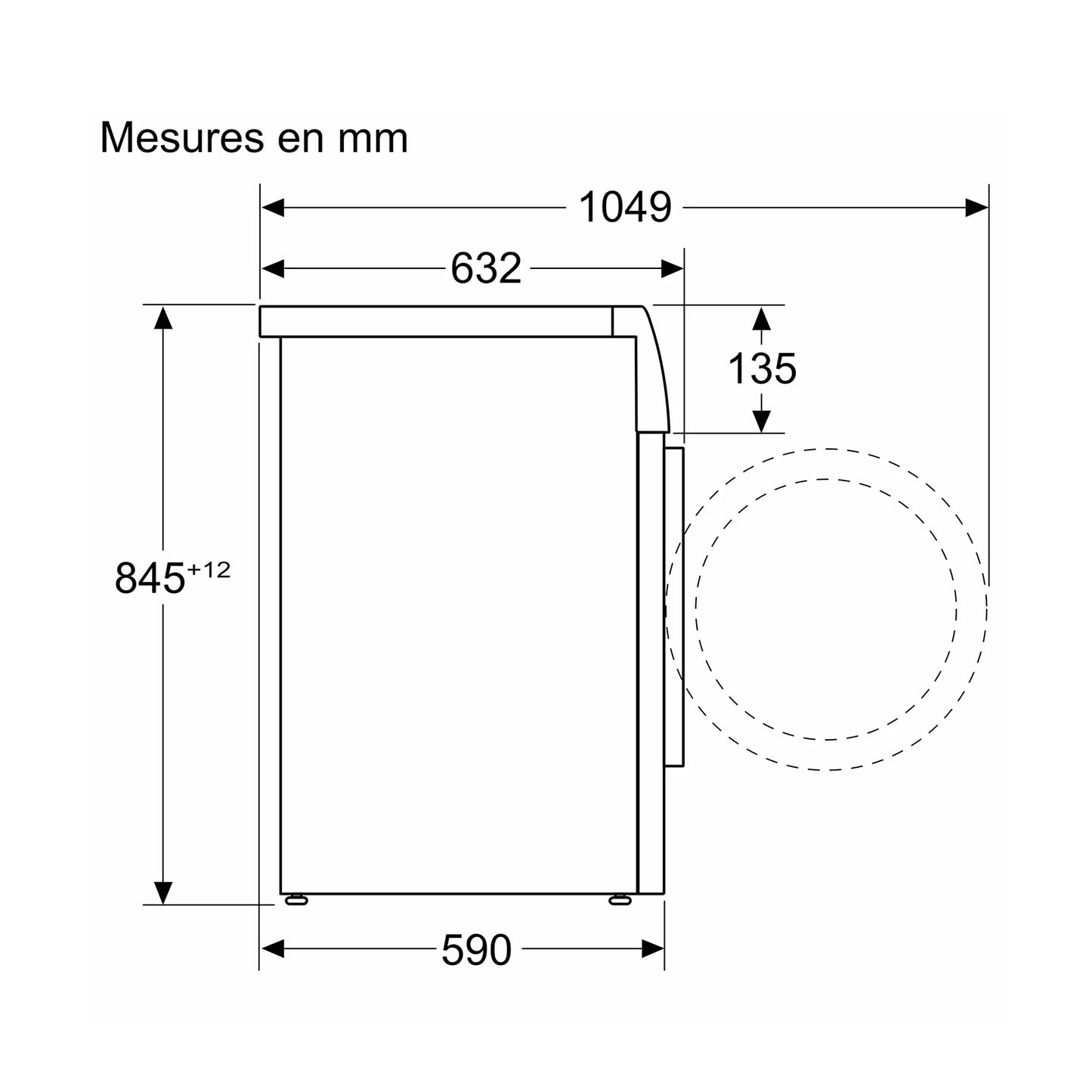 BOSCH Washer Front Load 11KG 1400 RPM Series 6 Wifi Inox