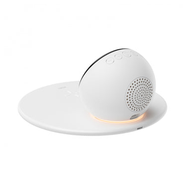 WIWU Wireless Charger With Digital Alarm Clock And Bluetooth