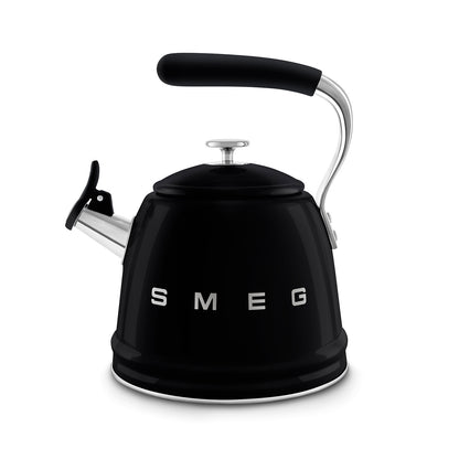 Smeg Retro Kettle  2.3L Whistling Stove  2400w Black