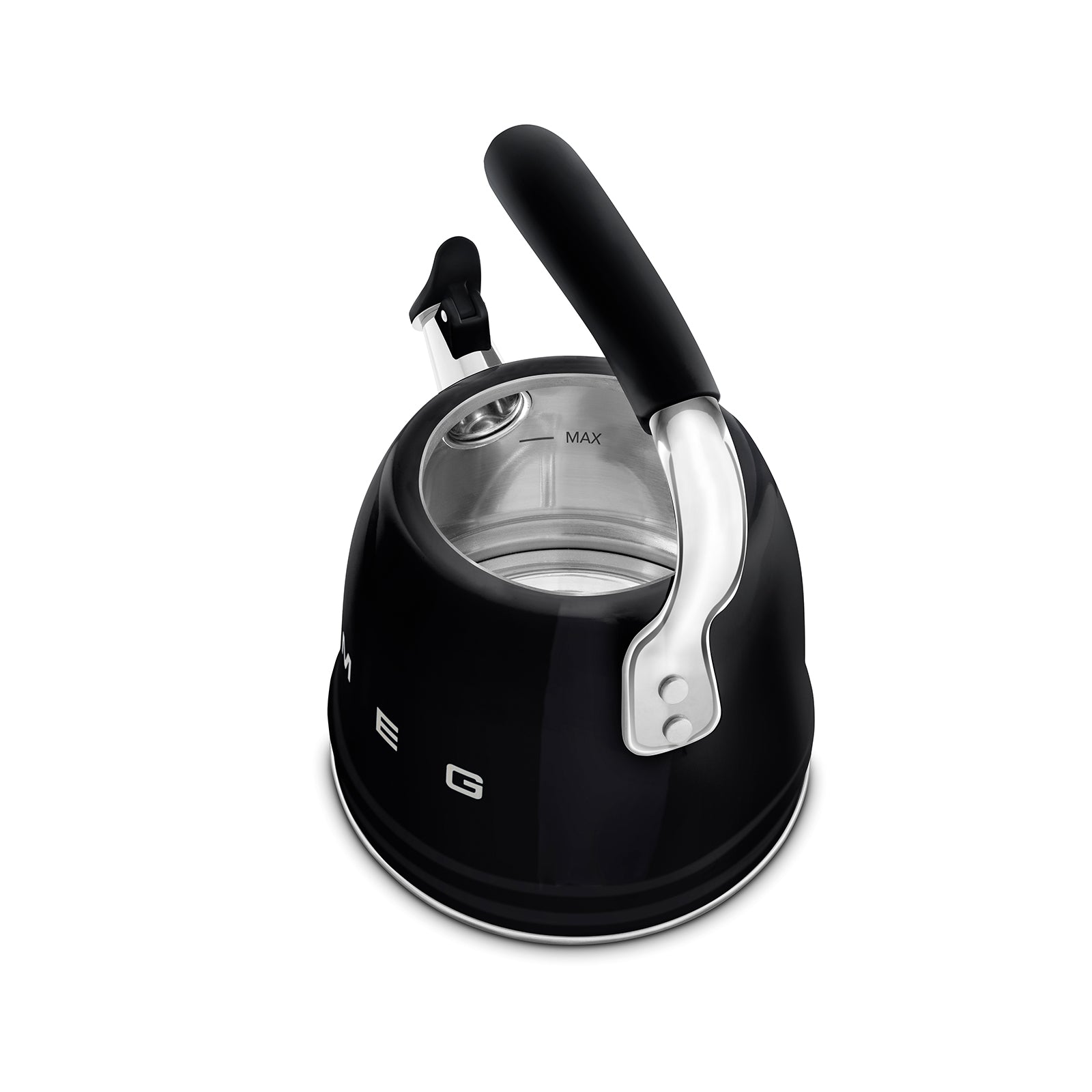 Smeg Retro Kettle  2.3L Whistling Stove  2400w Black