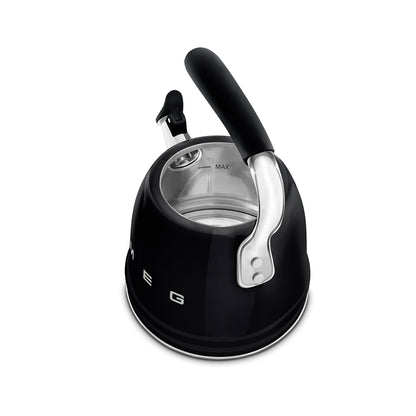 Smeg Retro Kettle  2.3L Whistling Stove  2400w Black