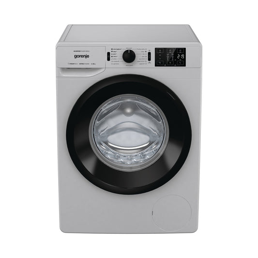 GORENJE Washer 10Kg Front Load 1400RPM Inverter Silver