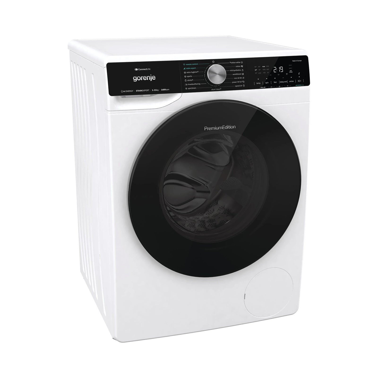 GORENJE Washer Front Load 11KG 1400RPM Inverter A-30% White