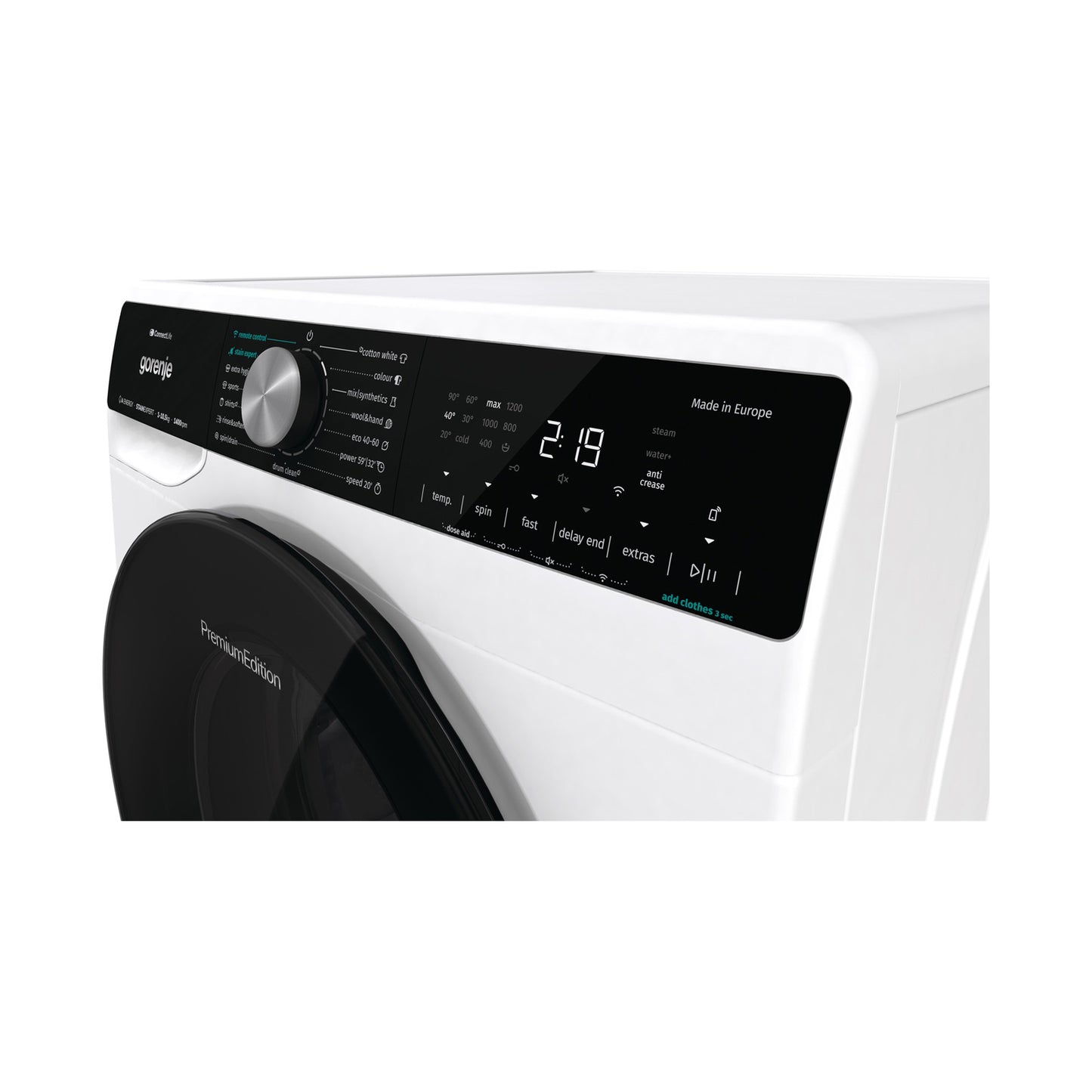 GORENJE Washer 10.5Kg Front Load 1400RPM White