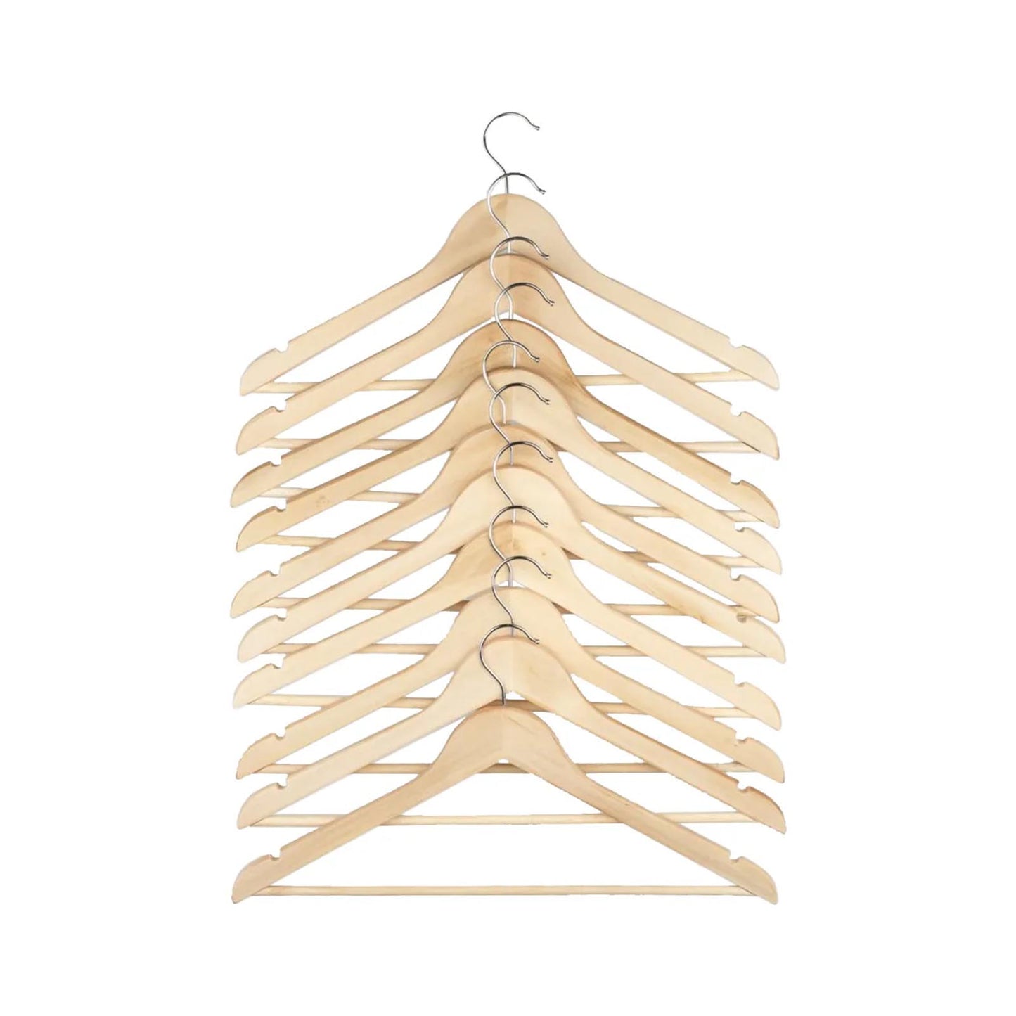 Wooden Hanger Set Of 10 NO BRAND
