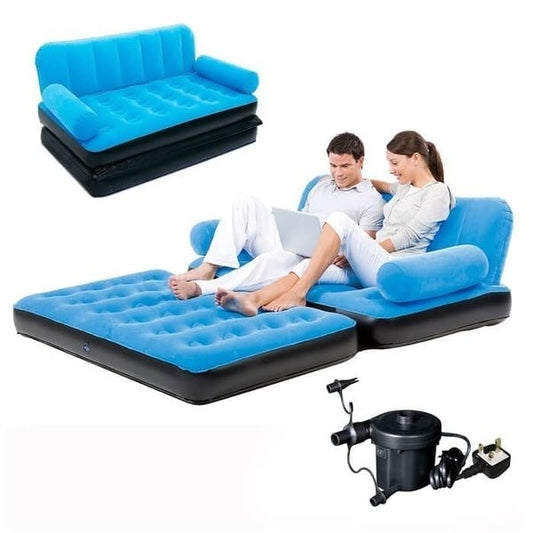 BESTWAY COMFORT QUEST DOUBLE AIRBED+ELEC. SIDEWINDER PUMP