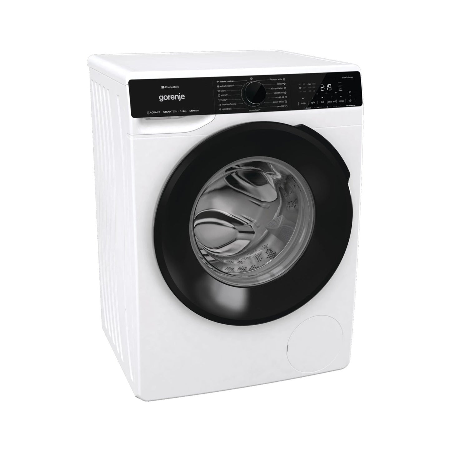 GORENJE Washer Front Load 9KG 1400RPM WIFI A White GORENJE