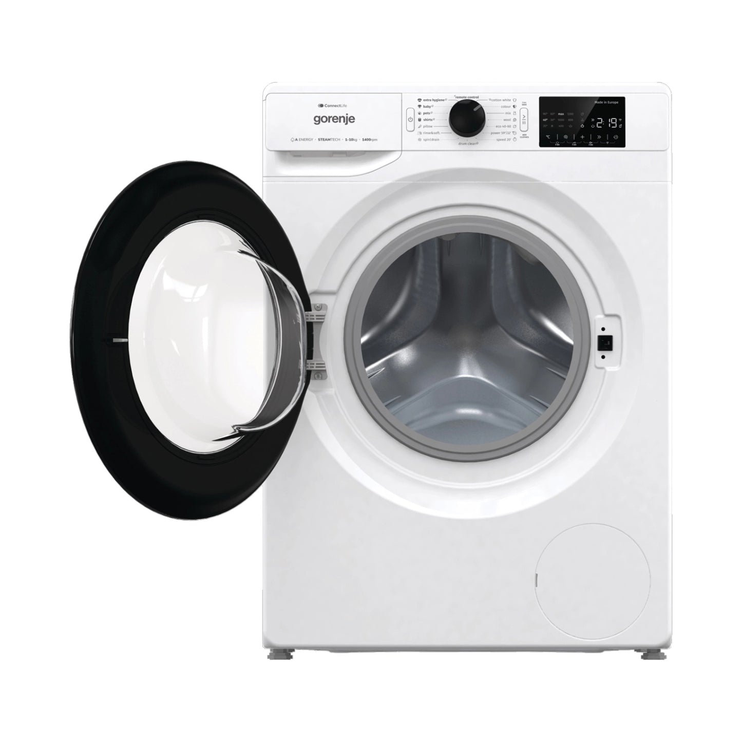 GORENJE Washer Front Load 10KG 1400Rpm Inverter Wifi White