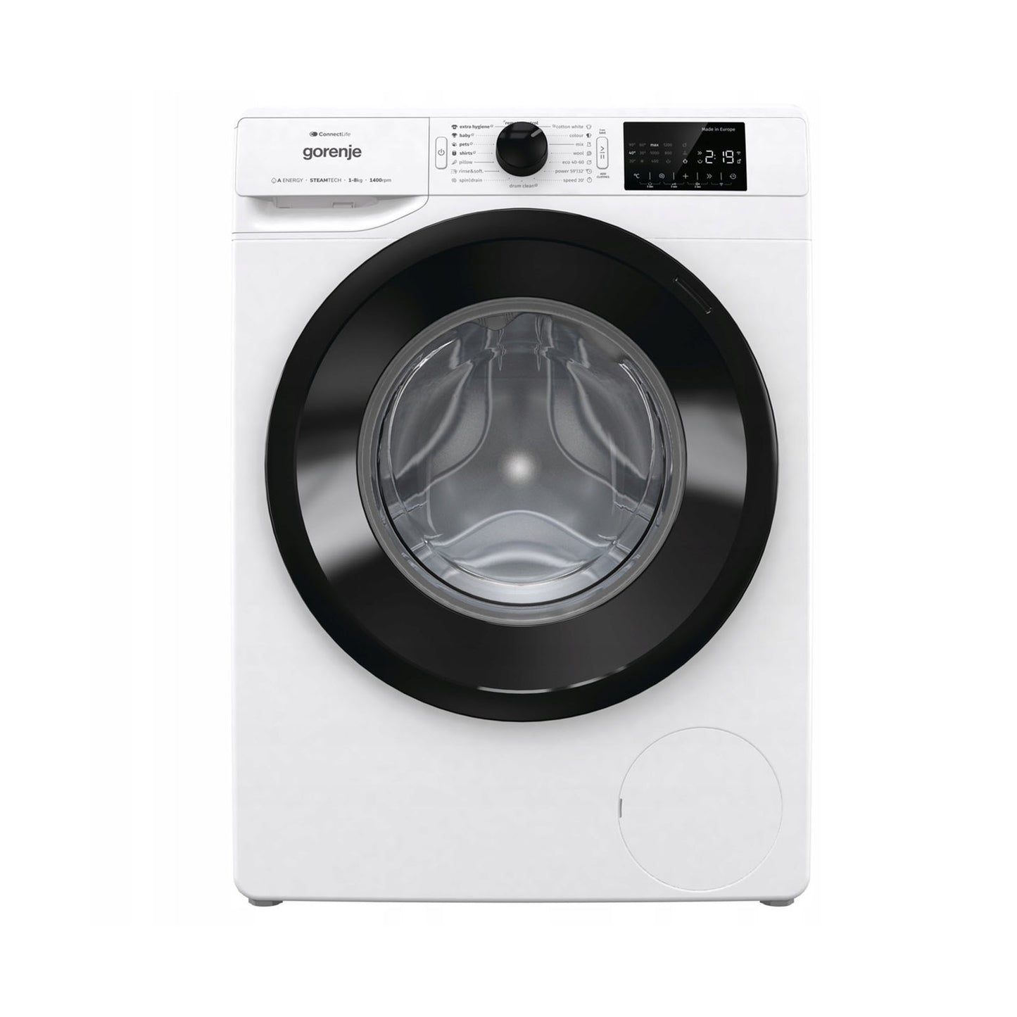 GORENJE Washer Front Load 8KG 1400 RPM Wifi A White GORENJE