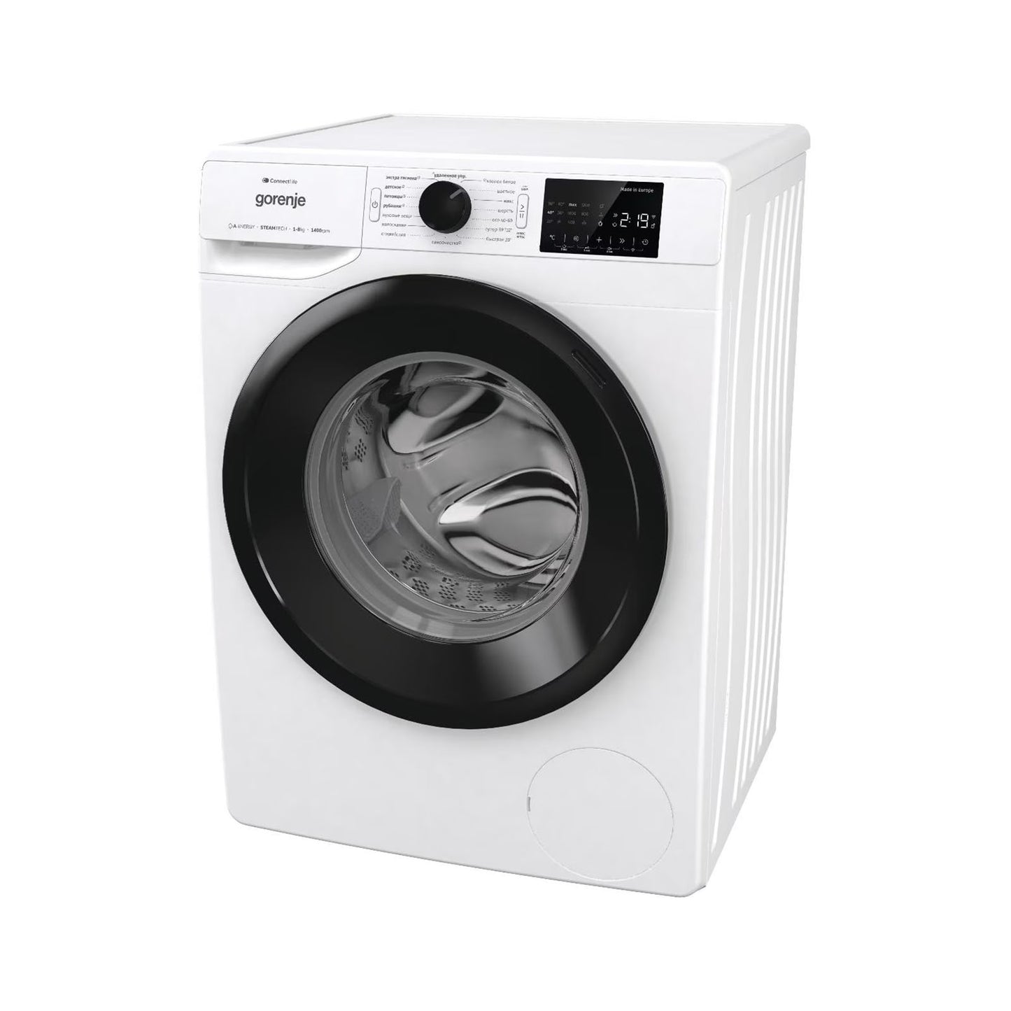 GORENJE Washer Front Load 8KG 1400 RPM Wifi A White GORENJE