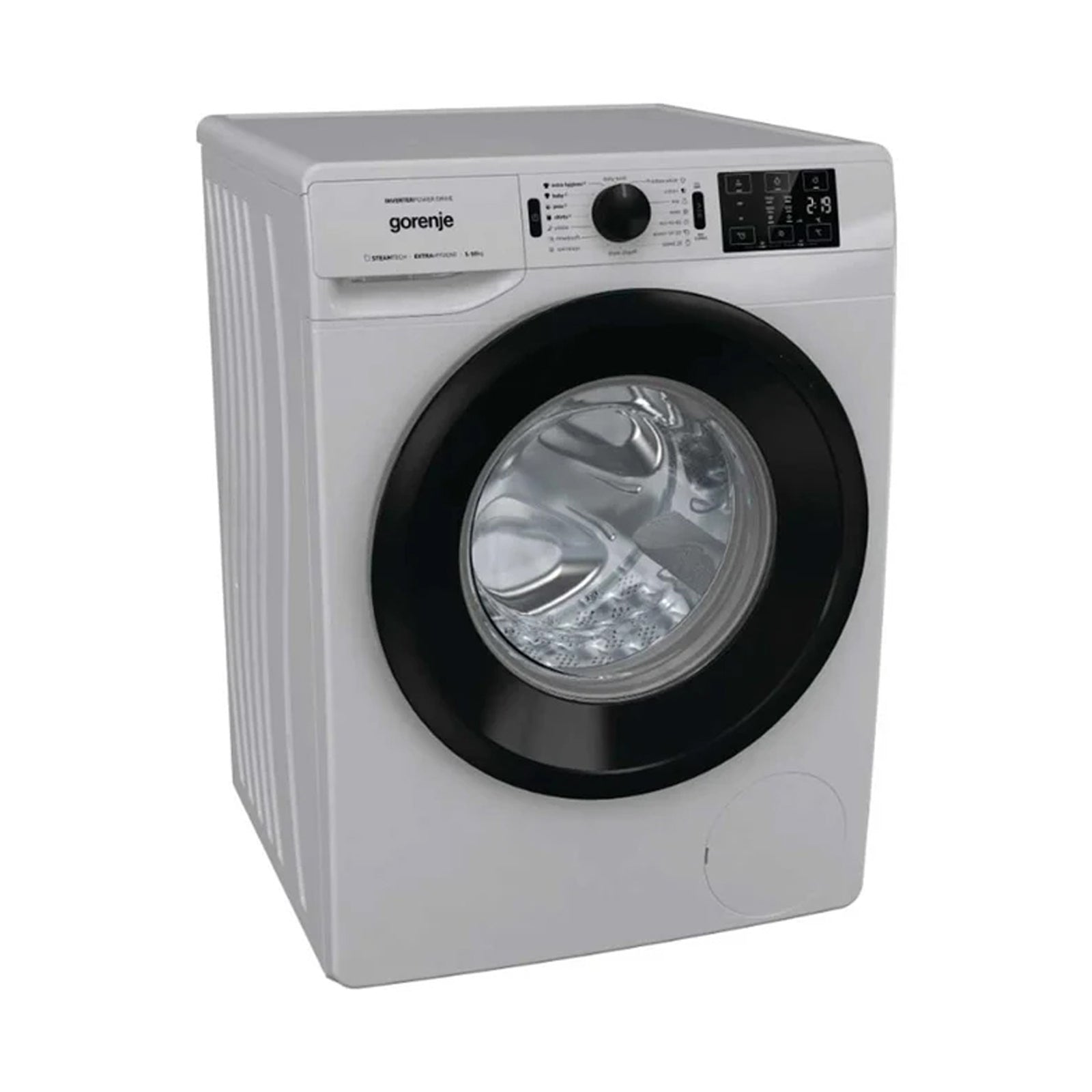 GORENJE Washer Front Load 9Kg 1400Rpm Inver Steam Silver(BU)