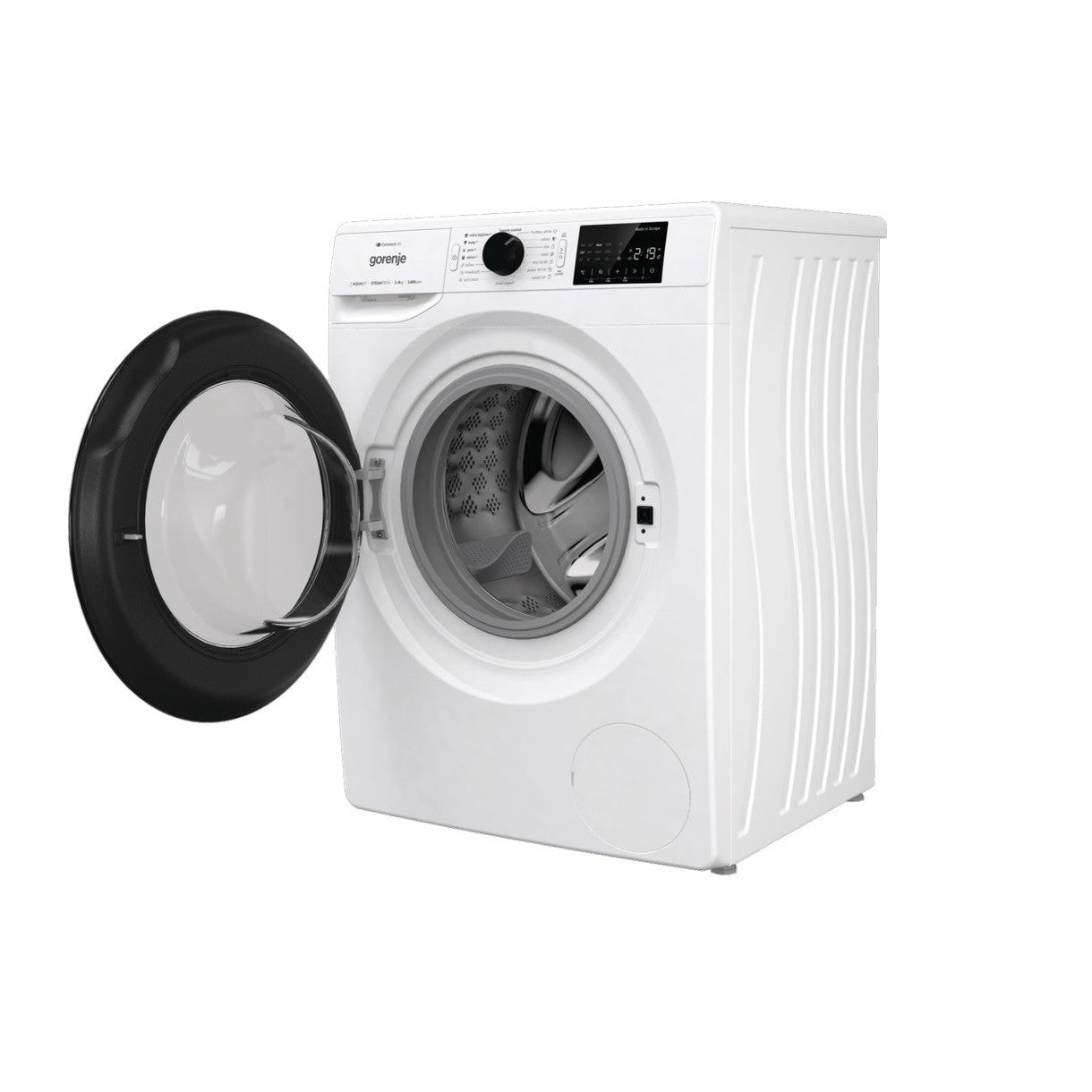 GORENJE Washer Front Load 9KG 1400Rpm Inverter Steam Silver